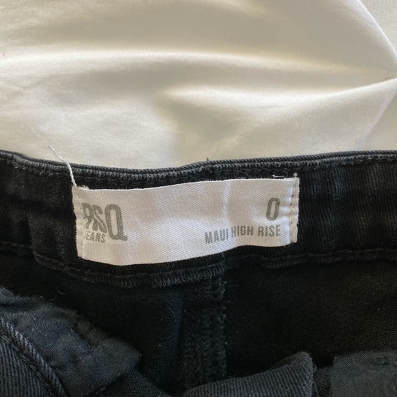 black ripped jean shorts - Picture 3 of 3